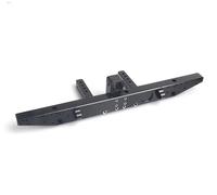Piezas Coche Rc Para Traxxas Para TRX4 Para Defender 1/10 82056-4 RC Crawler Car Parts Parachoques Delantero Y Trasero Metal Con Base Montaje Cabrestante Accesorios Decoración(Black,Rear)