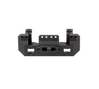Piezas Coche RC para Traxxas para TRX4 para TRX6 1/10 Soporte Parachoques Delantero Aluminio con Servo Coche Trepador Control Remoto Mejoras Accesorios Componentes(Black)