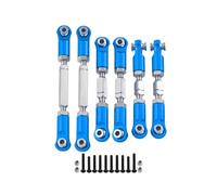 Piezas Coche Teledirigido Para Arrma Para Mojave 4x4 4s Para Blx Para Desert Camión Rtr 1/8 Juego Bielas Dirección Aleación Aluminio Accesorios Coche RC Crawler(Blue)