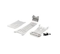 Piezas Coche Teledirigido Para Tamiya Para Hotshot II 2024 58737 1/10 Chasis Acero Inoxidable Placa Protectora Eje Protector Coche RC Accesorios Actualizaciones Reemplazo