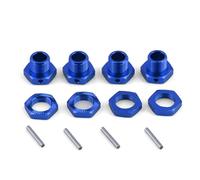 Piezas Coches RC Para Arrma Para Infraction Para Limitless Para Felony 6S Para Typhon 6S 1/7 1/8 Metal Para Cubo Hexagonal De Rueda 17Mm Con Tuerca Coche RC Piezas De Mejora(Blue)