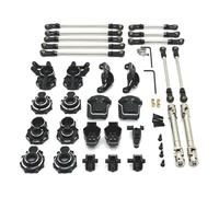 Piezas Coches RC Para HB R1001 R1002 R100 1/10 Eje Trasero Delantero Dirección Tirador Copa C Para Varilla De Asiento Componentes De Fijación Ejes De Transmisión RC Crawler 4WD(Black)