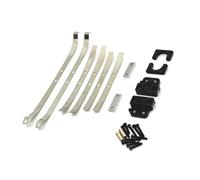 Piezas Coches RC Para MN Para MN82 LC79 1/12 Metal Fijaciones Del Eje Trasero Para Muelles Para Ballestas Repuestos Para Mejoras De Coches De Control Remoto(Black)