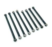 Piezas Coches RC Para MN128 MN86 MN86S MN86K MN86KS Para MN G500 1/12 Metal Suspensión De La Barra De Enlace Del Chasis Piezas De Mejora Para Coche RC Crawler(Black)