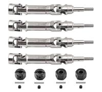 Piezas Coches RC Para Traxxas Para Mini Para Maxx 4 Piezas Eje De Transmisión CVD De Acero Metálico Coche RC Accesorios Para Piezas De Mejora(Black)