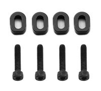 Piezas Coches RC Para Traxxas Para X-Maxx 6s 8s Para XRT 1/5 1/6 Metal Arandelas Y Calzas Para Soporte De Motor 7759 7759r Coche RC Accesorios Para Piezas De Mejora(Black)