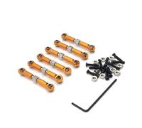 Piezas Coches RC Pour Wltoys 184011 A949 A959 A969 A979 K929 1/18 Métal Tirette De Traction De Servo Avant Et Arrière Voiture RC Pièces De Rechange Pour Mise À Niveau(Yellow)