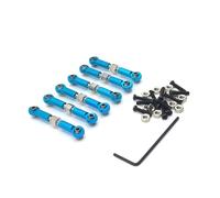 Piezas Coches RC Pour Wltoys 184011 A949 A959 A969 A979 K929 1/18 Métal Tirette De Traction De Servo Avant Et Arrière Voiture RC Pièces De Rechange Pour Mise À Niveau(Blue)