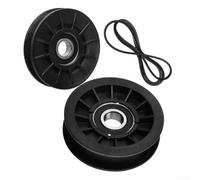 Piezas de accionamiento para cortacésped, polea loca tipo V y correa de transmisión para cadete para Craftsman Riding Tractor Reemplazo 756-05024 754-05027 756-05032