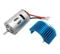 Piezas de actualización del modelo RC: asiento de metal de engranaje 540 17T y disipador de calor para un rendimiento constante del motor (A+D)