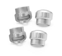 Piezas de actualización del Protector de amortiguadores de Aluminio 4pcs Compatibles con Accesorios de vehículos de Ajuste Universal de Forma Universal de 1/8 a Escala 1/8(Argent)