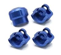 Piezas de actualización del Protector de amortiguadores de Aluminio 4pcs Compatibles con Accesorios de vehículos de Ajuste Universal de Forma Universal de 1/8 a Escala 1/8(Bleu)