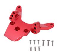 Piezas de actualización del volumen delantero de aleación de aluminio Hoseonfn para el LOSI 1/18 Mini T 2.0 2WD RC Truck, refuerzo de chasis de metal duradero, precisión CNC (Rojo)