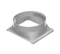 Piezas de aire acondicionado portátiles, conector de manguera de CA portátil Extensor de acoplador de manguera de escape de aire acondicionado cuadrado de 5, 9 pulgadas Soporta puerto de roscas de CA