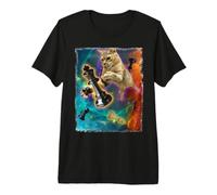 Piezas de ajedrez Cats in Space Camiseta Premium