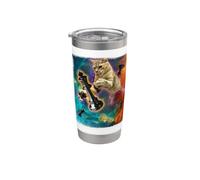 Piezas de ajedrez Cats in Space Vaso térmico de acero inoxidable de doble pared