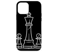 Piezas de ajedrez Una línea de dibujo Juegos de mesa Carcasa para iPhone 12 mini