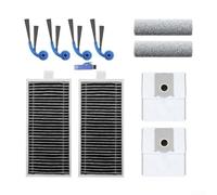 Piezas de aspiradora para Ecovacs para Deebot T80 y para aspiradoras Omni Robot, incluyendo cepillos laterales de cepillo principal, filtro HEPA y bolsas de recogida de polvo (11 piezas)