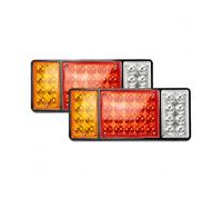 Piezas de automóvil 12V 36LED Camión Luz trasera Indicador de montaje Parada inversa Iluminación de conducción Van Caravana Camper RV Remolque Camión Autobús Barco