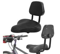 Piezas de bicicletas para exploración al aire libre: sillín de bicicleta con soporte trasero, asiento de bicicleta más flexible y cómodo con respaldo | Comunitario al rodamiento, viajar, andar en