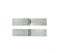 Piezas de bisagra de solapa de doble capa hechas de hierro grueso, adecuadas para muebles del hogar y gabinetes, viene como un juego de 2 bisagras estampadas para un fuerte apoyo (plata)