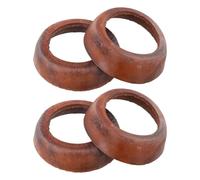 Piezas de bomba y accesorios para bomba de mano modelo 75, 4 piezas de repuesto de manguito de cuero, compatible con bombas de jardín, manga de pistón de cuero vacuno marrón de 2.1 pulgadas x 4 mm