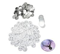 Piezas de botón de respaldo de 100pcs Pin, suministros de botones de base de plástico de hojalata, kit de insignias redondas para recuerdos de eventos artesanales (50 mm)