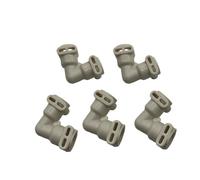 Piezas de cafetera Calderas Conector bidireccional Adaptador de curvatura en forma de L de 90 °, Compatible con Dr.coffee, Compatible con SAECO, Repuestos for máquinas de café