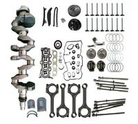 Piezas de cilindro moto 1 Juego de Kit de reconstrucción de motor apto para 2,0 2016-2019 G4NG 243702E650 230412E361 válvula de admisión y escape del cigüeñal Kit de modificación de cilindro