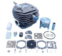 Piezas de cilindro moto Kit de carburador con cojinete de pistón de cilindro de 45mm apto para bujía de motosierra 154 254 154XP 254XP Kit de cilindro