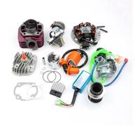 Piezas de cilindro moto Kit de cilindro de carreras de gran cilindro, 70cc, apto para JOG 50 Minarelli 1E40QMB 47mm/10mm Kit de cilindro