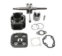 Piezas de cilindro moto Kit de cilindro Kit de cilindro de gran cilindro de 70cc y cigüeñal de carreras apto para Slider 50 Target Bws50 Bw's Zuma 50cc 47mm / 10mm
