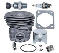 Piezas de cilindro moto Kit de juntas de pistón de cilindro de 44mm apto para motosierra 353 351 350 346 XP 340 503869971, 503866301 Kit de modificación de cilindro