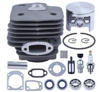 Piezas de cilindro moto Kit de pistón de cilindro de gran cilindro de 52mm apto para 162 266 266SE para motosierra Nikasil de repuesto para jardín Kit de modificación de cilindro