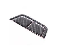 piezas de coche Embellecedor Adhesivo Para Panel Interruptores Caja De Almacenamiento Central Coche Fibra Carbono Suave Para BMW Serie 6 M6 E63 E64 2004-2010(Black)