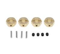Piezas de coche Juego De Adaptadores Ampliación Buje Hexagonal Latón 12 Mm Para Axial SCX10 90046 RR10 RGT 86100 MST GEN 8(6mm)