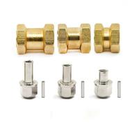 Piezas de coche Juego De Adaptadores Ensanchador Rueda Latón Para Axial SCX10 Wraith RR10 Tundra Tamiya FF001(12mm)