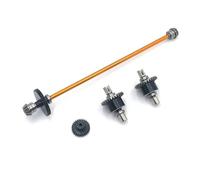 Piezas de coche RC Para WLtoys Para 1/12 124016 124017 124018 124019 Conjunto De Eje Transmisión Central Diferencial Delantero Y Trasero Metal Engranaje Motor Piezas Actualización Coche RC(Yellow)