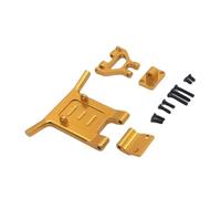 Piezas de coche RC Para Wltoys Para 1/14 144001 144002 1/12 124016 124017 124018 124019 Modificación Del Parachoques Delantero Coche RC Para Accesorios Universales De Actualización Metal(Yellow)