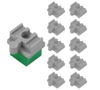 Piezas de conectores de ferrocarril de Madera | Adaptador de Vía de Juguetes | Conjunto de 10 Accesorios de Madera de Madera para Mayores de 3 Años, Pista de Tren de Conector