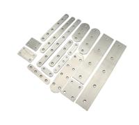 Piezas de conexión de acero inoxidable engrosadas, conexión de placas de fijación de código de ángulo de esquinas rectas y planas(96mm*20mm*3mm)