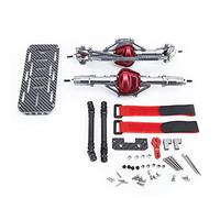 Piezas de control remoto, accesorios de juguete RC de aleación de aluminio con tablero de batería de eje de transmisión para SCX10 90046 para coche SCX10 90047 1/10 RC