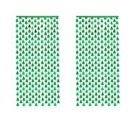 piezas de cortinas de borlas de papel de aluminio con forma de árbol de Navidad, compatibles con cumpleaños, Navidad