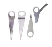 Piezas de cuchillos de corte neumáticos, cuchillas for máquina cortadora de parabrisas, hoja de corte recto, hoja de ángulo recto de 90°, hoja dentada de 90mm(1PCS 9L3)