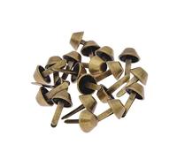 Piezas de equipaje de hongos, accesorios de bolsa de remaches, bolsa de metal, fondo manual, aleación de clavos, cubo de dos patas, 20 piezas-D