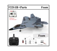 (Piezas de espuma Gyro 1B) 2024 Nuevo F22S 2.4G 4CH 3D6G Avión RC Raptor F22 Avión de guerra WLtoys