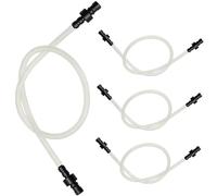 Piezas de espumador de leche, manguera espumadora de leche, piezas de repuesto de grado alimenticio de 38 cm para preparación de bebidas, tubo flexible resistente al calor con conectores de ajuste