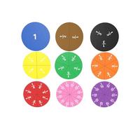 Piezas de fracción para demostración visual de matemáticas en el aula y el aprendizaje en casa, mejorando la comprensión de las fracciones interactivas