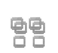 Piezas De Fregona De Robot Limpiador De Ventanas Eléctrico, Compatibles Con HUTT, Paquete De Piezas W55 W66 DDC5 DDC55, Reutilizables(W55 Mop 6pcs)