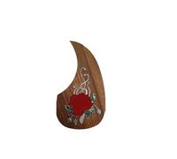 Piezas De Guitarra Acústica Golpeador De Guitarra Folk Con Incrustaciones De Concha Y Base De Ébano Y Palisandro Con Adhesivo De Doble Cara(I)